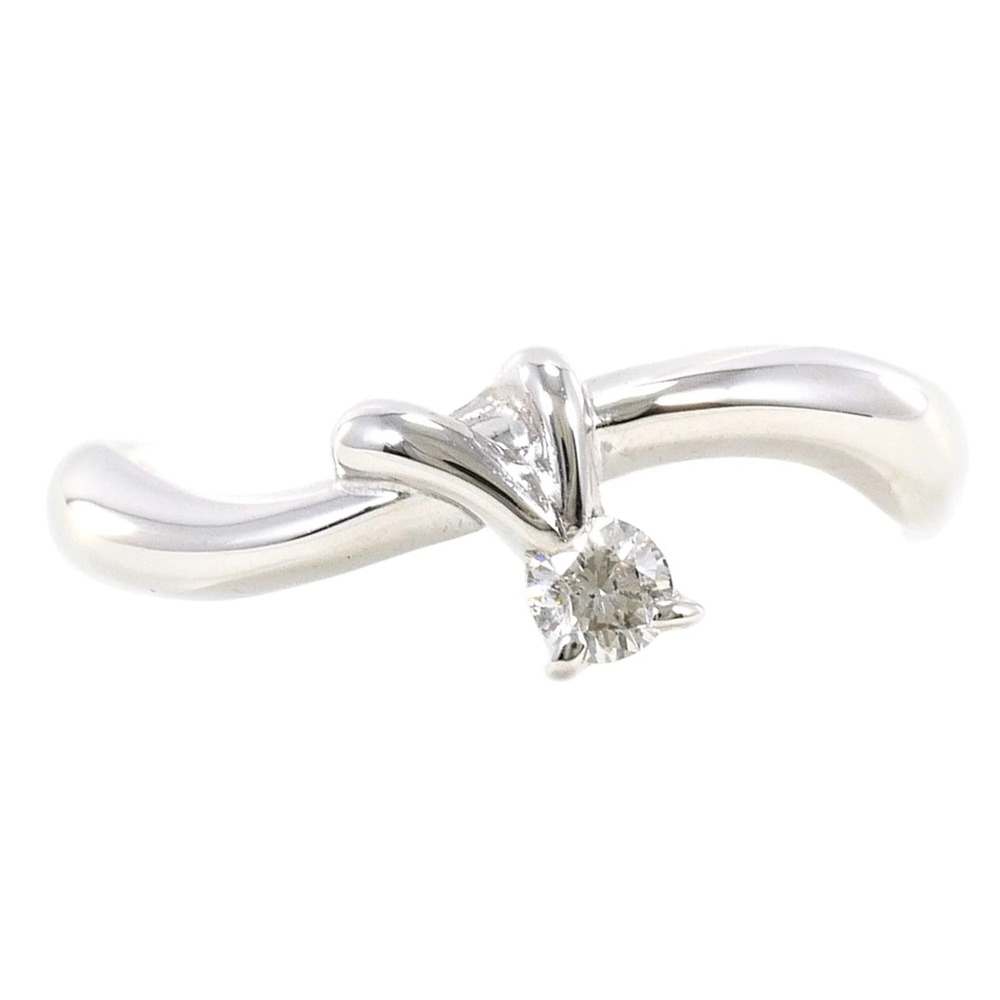 VINTAGE 14k Silver Diamond Ring